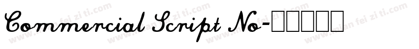 Commercial Script No字体转换